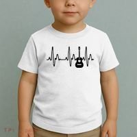 Acoustic Guitar Heartbeat Shirts Guitar Musician Toddler T-Shirt thumb 2