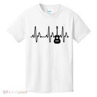 Acoustic Guitar Heartbeat Shirts Guitar Musician Kids T-Shirt thumb 0