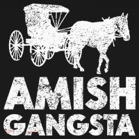 Amish Gangsta Horse And Buggy Funny Amish Gift Apron thumb 3