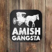 Amish Gangsta Horse And Buggy Funny Amish Gift Coaster thumb 0