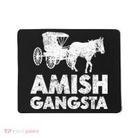Amish Gangsta Horse And Buggy Funny Amish Gift Mousepad thumb 0