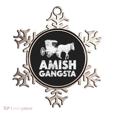 Amish Gangsta Horse And Buggy Funny Amish Gift Ornament