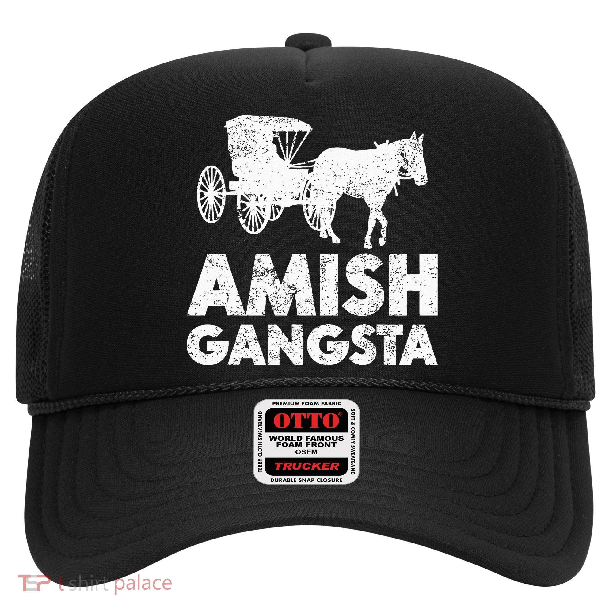 Amish Gangsta Horse And Buggy Funny Amish Gift Hat