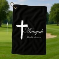 Anayah God Has Answered Golf Towel thumb 1