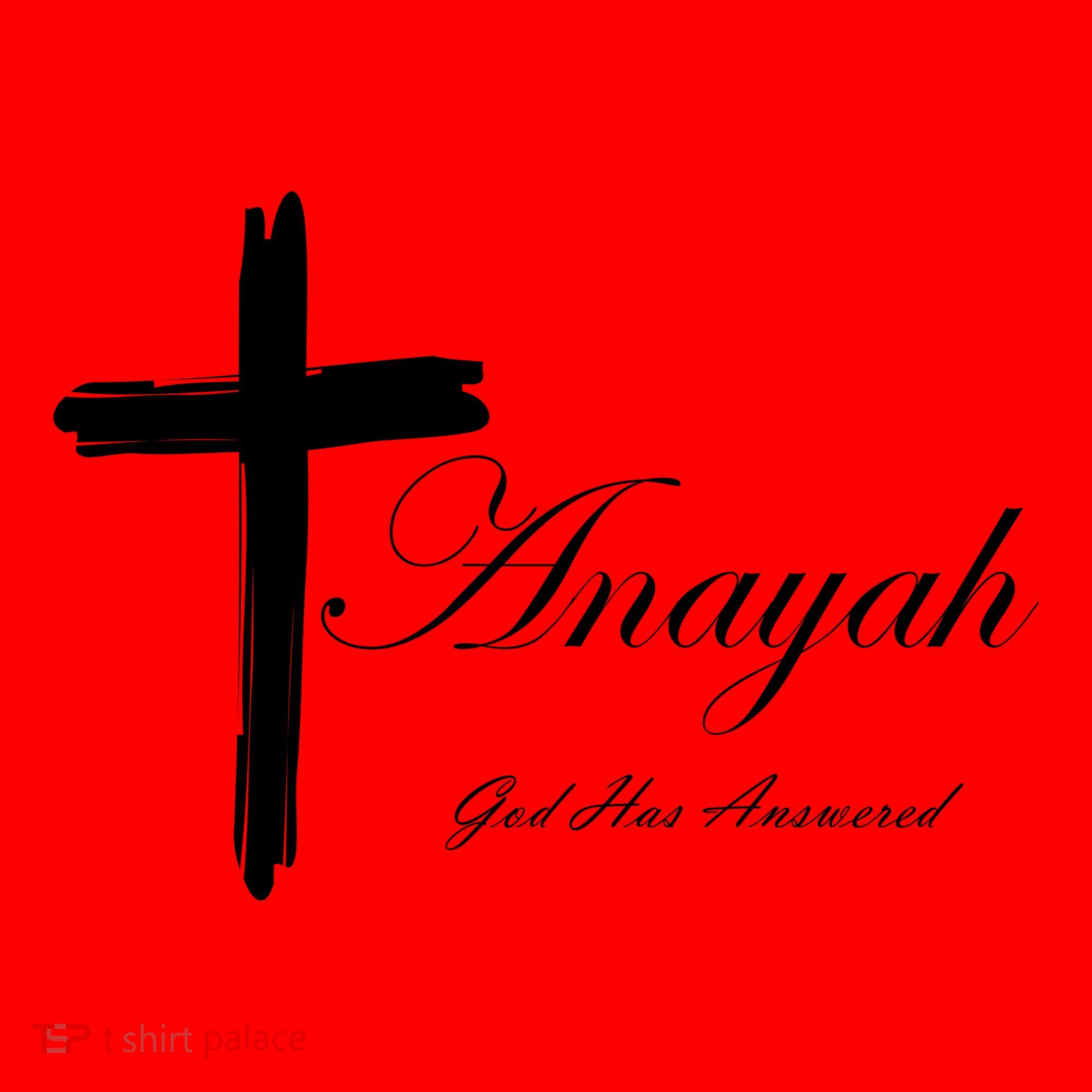 Anayah God Has Answered Santa Hat
