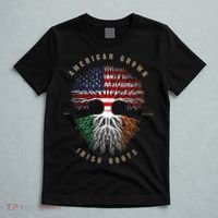 American Grown Irish Roots Ireland Flag ST. Patrick's Day T-Shirt thumb 5
