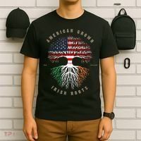 American Grown Irish Roots Ireland Flag ST. Patrick's Day T-Shirt thumb 6