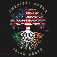 American Grown Irish Roots Ireland Flag ST. Patrick's Day Polo thumb 3