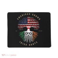 American Grown Irish Roots Ireland Flag ST. Patrick's Day Mousepad thumb 0