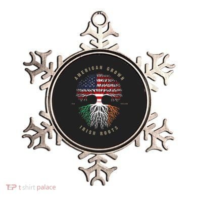 American Grown Irish Roots Ireland Flag ST. Patrick's Day Ornament
