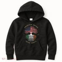 American Grown Irish Roots Ireland Flag ST. Patrick's Day Kids Hoodie thumb 0