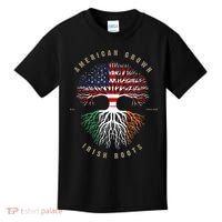 American Grown Irish Roots Ireland Flag ST. Patrick's Day Kids T-Shirt thumb 0