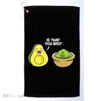 Avocado Guacamole Is That You Bro Funny Avocado Golf Towel thumb 0