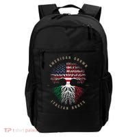 American Grown Italian Roots Italy Flag Gift Backpack thumb 0