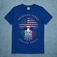 American Grown Italian Roots Italy Flag Gift T-Shirt thumb 5