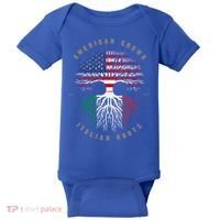 American Grown Italian Roots Italy Flag Gift Baby Bodysuit thumb 0