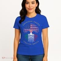 American Grown Italian Roots Italy Flag Gift Women's T-Shirt thumb 4