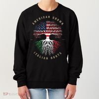 American Grown Italian Roots Italy Flag Women's Sweatshirt thumb 0