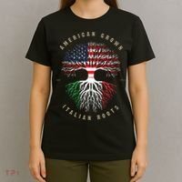 American Grown Italian Roots Italy Flag T-Shirt thumb 4