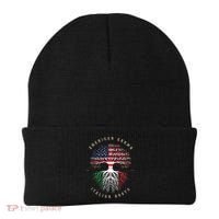 American Grown Italian Roots Italy Flag Beanie thumb 0