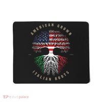 American Grown Italian Roots Italy Flag Mousepad thumb 0