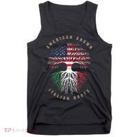 American Grown Italian Roots Italy Flag Tank Top thumb 0