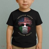 American Grown Italian Roots Italy Flag Toddler T-Shirt thumb 2