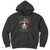 American Grown Italian Roots Italy Flag Hoodie thumb 0