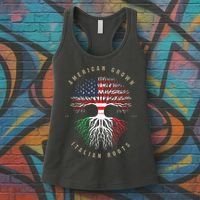 American Grown Italian Roots Italy Flag Women's Tank Top thumb 3