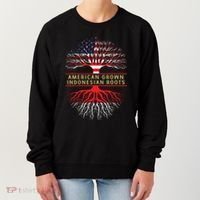 American Grown Indonesian Roots America Indonesia Tree Flag Women's Sweatshirt thumb 0