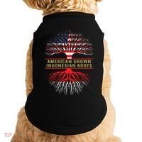 American Grown Indonesian Roots America Indonesia Tree Flag Doggie Tank thumb 0
