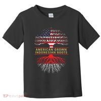 American Grown Indonesian Roots America Indonesia Tree Flag Toddler T-Shirt thumb 0