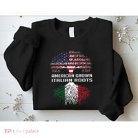 American Grown Italian Roots Italy Flag Proud Sweatshirt thumb 2