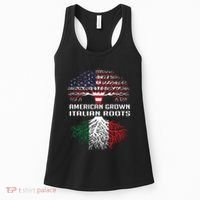 American Grown Italian Roots Italy Flag Proud Women's Tank Top thumb 0