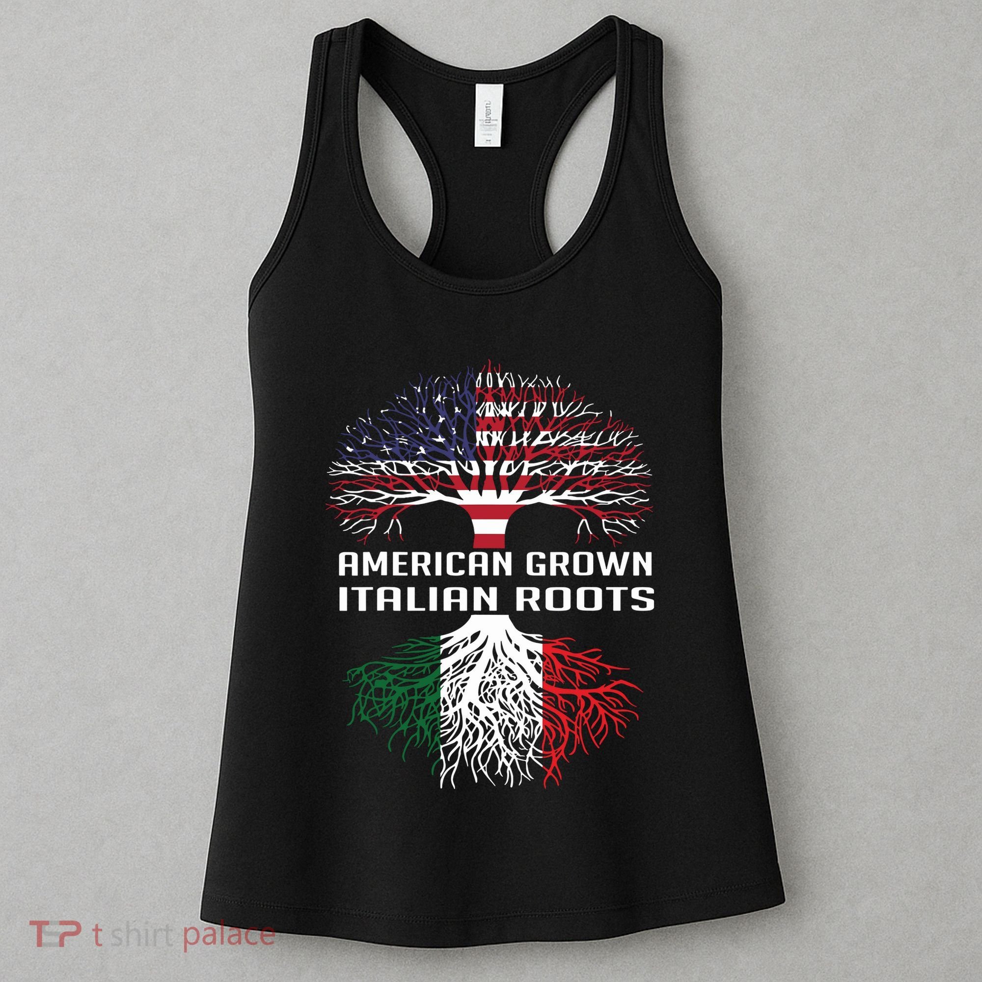 American Grown Italian Roots Italy Flag Proud Women's Tank Top