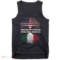 American Grown Italian Roots Italy Flag Proud Tank Top thumb 0