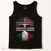 American Grown Italian Roots Italy Flag Proud Tank Top thumb 2