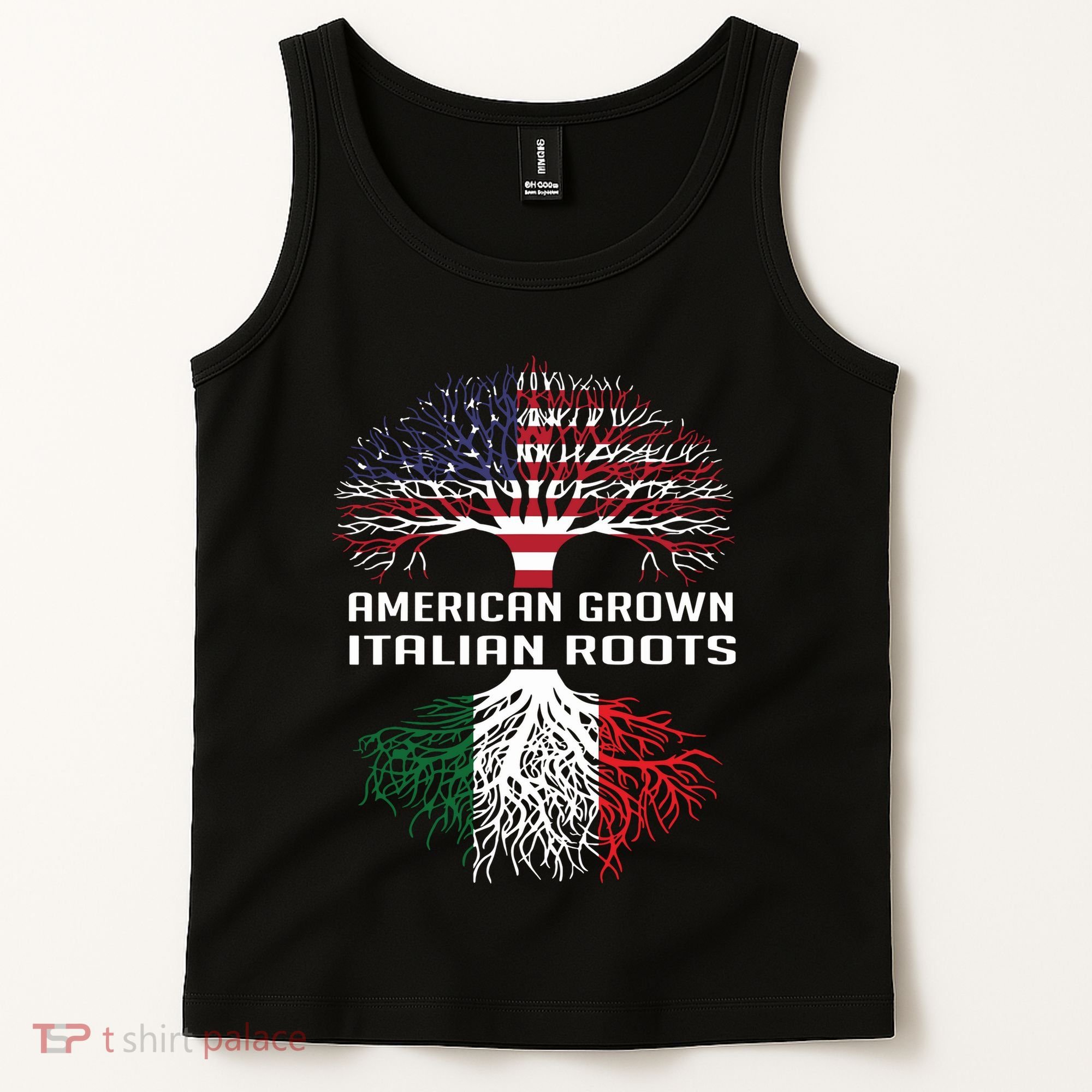 American Grown Italian Roots Italy Flag Proud Tank Top
