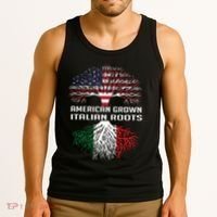 American Grown Italian Roots Italy Flag Proud Tank Top thumb 3