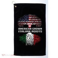 American Grown Italian Roots Italy Flag Proud Golf Towel thumb 0
