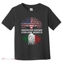 American Grown Italian Roots Italy Flag Proud Toddler T-Shirt thumb 0