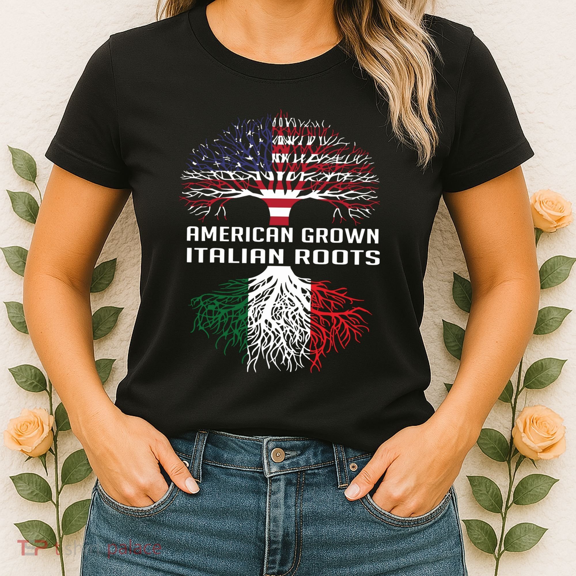 American Grown Italian Roots Italy Flag Proud Women's T-Shirt