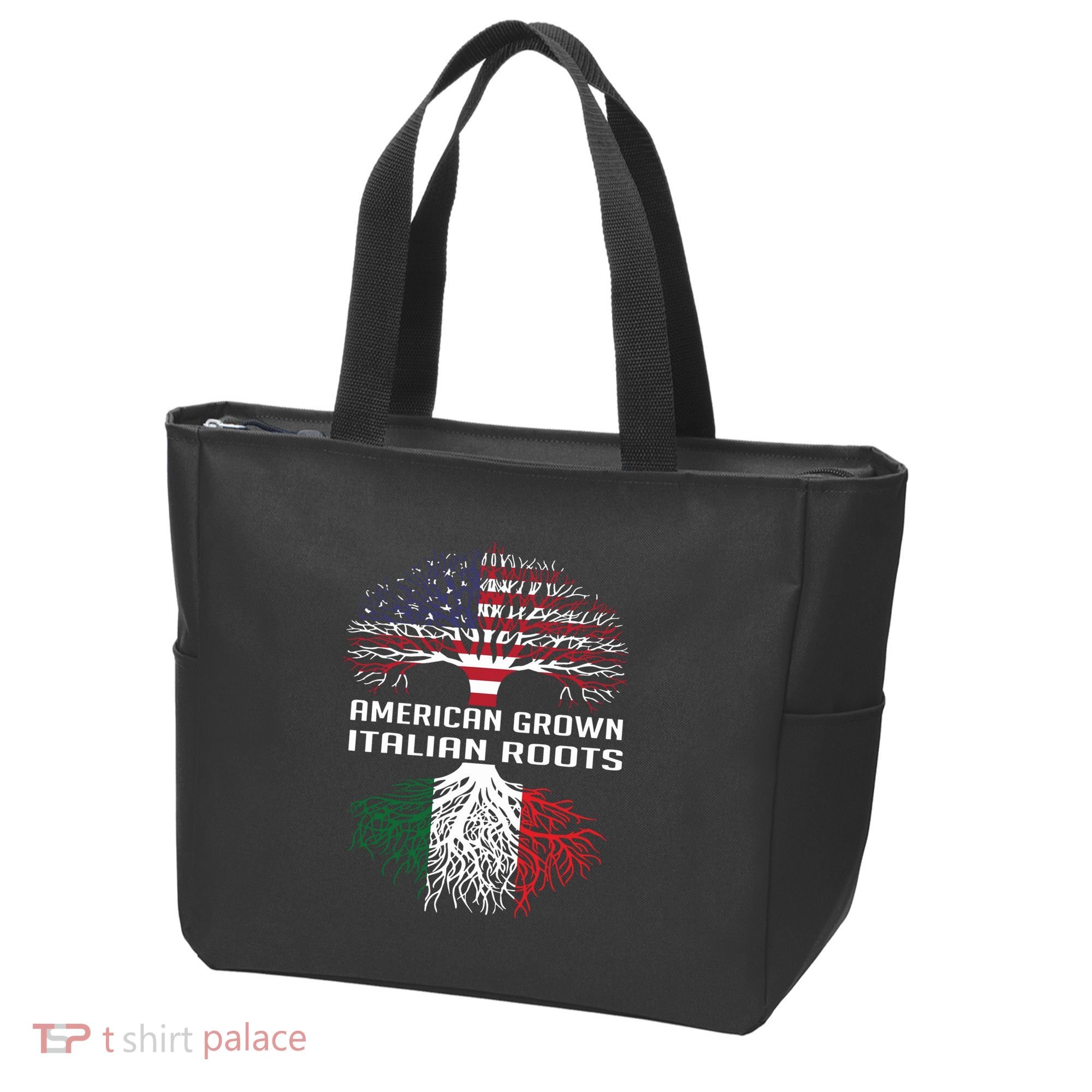 American Grown Italian Roots Italy Flag Proud Tote Bag