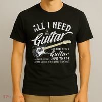 All Guitar I Need Musician Electric Guitarist Love Music T-Shirt thumb 3