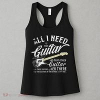 All Guitar I Need Musician Electric Guitarist Love Music Women's Tank Top thumb 3