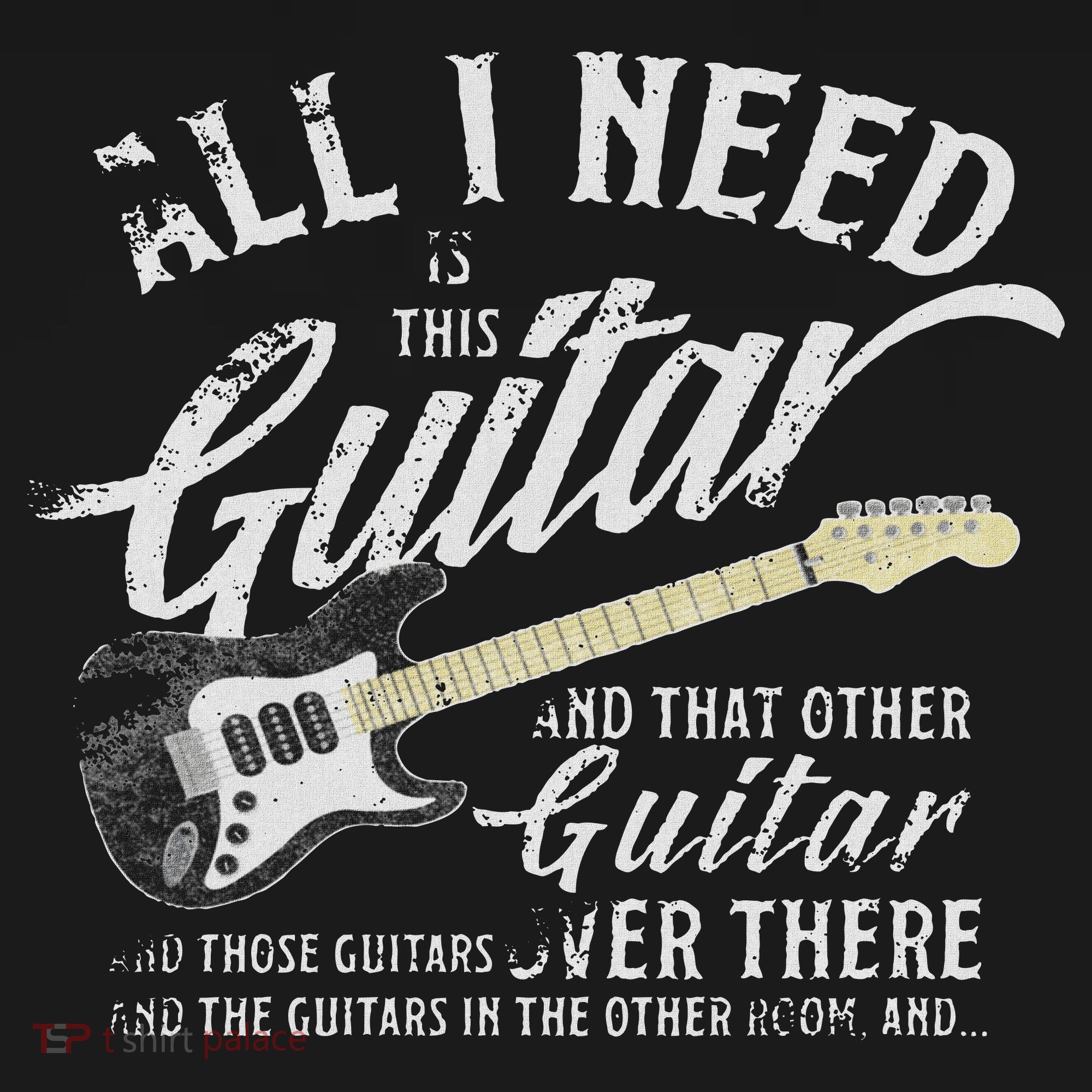 All Guitar I Need Musician Electric Guitarist Love Music Women's Tank Top