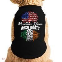 American Grown Irish Root Ireland Flag Irish Gift Doggie Tank thumb 0