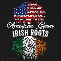 American Grown Irish Root Ireland Flag Irish Gift Women's Hoodie thumb 2