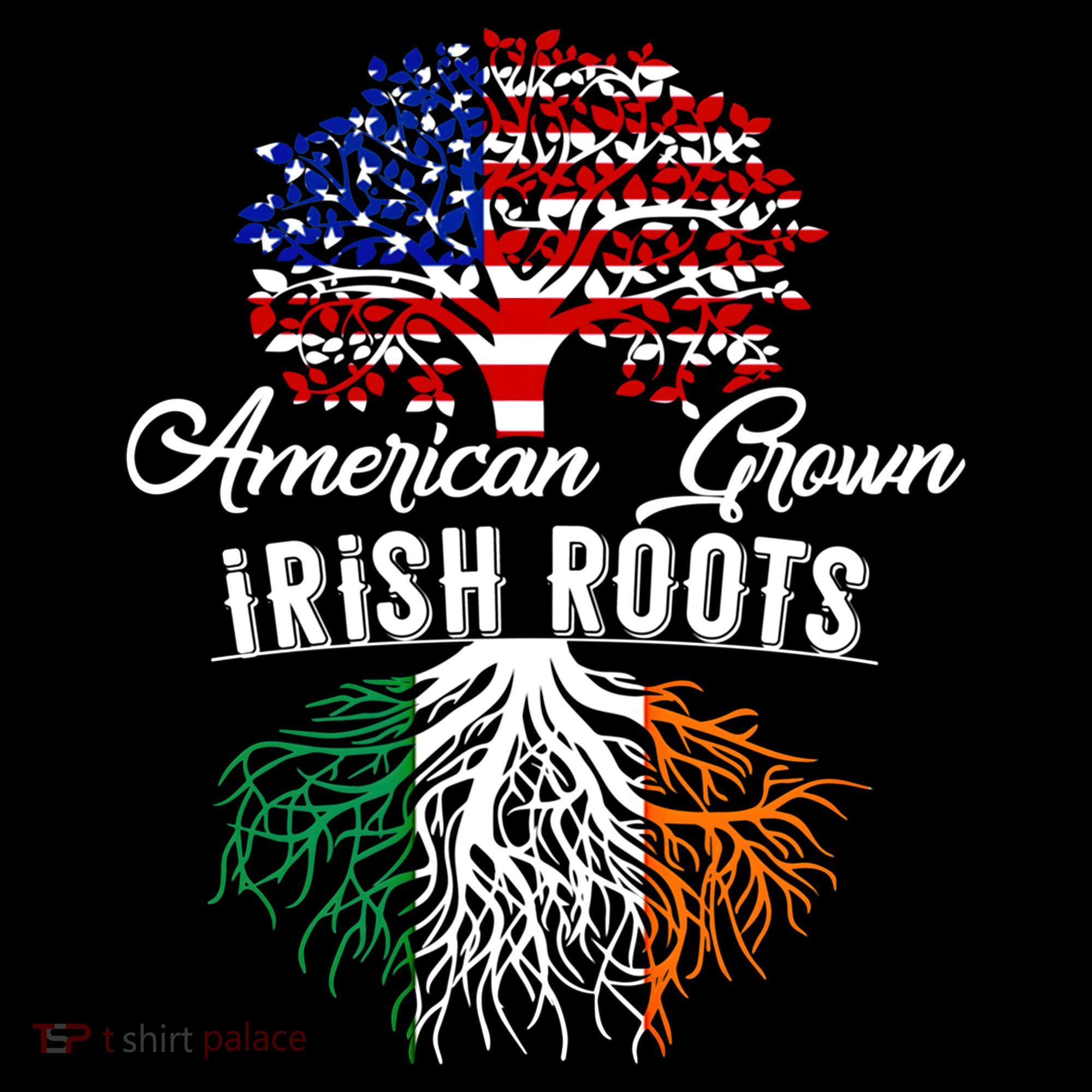 American Grown Irish Root Ireland Flag Irish Gift Women's Hoodie