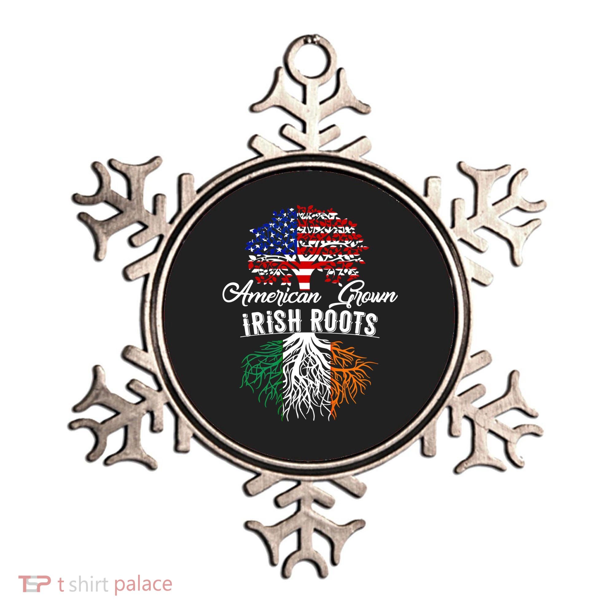American Grown Irish Root Ireland Flag Irish Gift Ornament